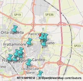 Mappa Via Tommaso D'Aquino, 80023 Caivano NA, Italia (2.45083)