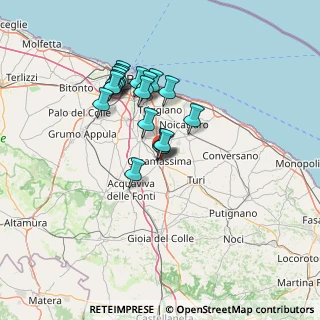 Mappa Via Franco Basaglia, 70010 Casamassima BA, Italia (12.29167)
