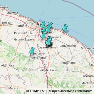 Mappa Via Franco Basaglia, 70010 Casamassima BA, Italia (5.968)