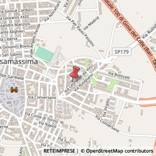Mappa Via Leonardo da Vinci, 38, 70010 Casamassima, Bari (Puglia)