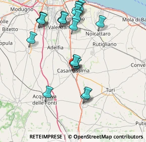 Mappa Corso Garibaldi, 70043 Casamassima BA, Italia (9.1605)