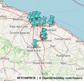 Mappa Corso Garibaldi, 70043 Casamassima BA, Italia (11.59143)