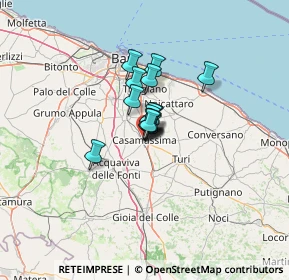 Mappa Corso Garibaldi, 70043 Casamassima BA, Italia (6.014)