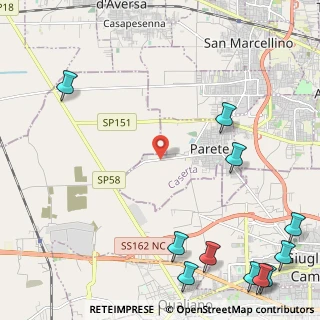 Mappa Via Provinciale Parete Tre Ponti, 81030 Parete CE, Italia (3.74909)