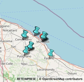 Mappa Via PP. Passionisti, 70043 Monopoli BA, Italia (9.412)