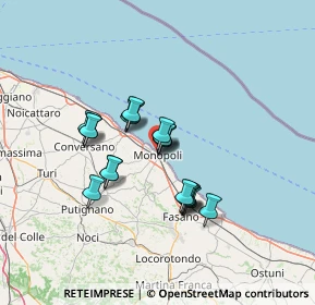 Mappa Via B. P. Giorgio Frassati, 70043 Monopoli BA, Italia (11.01263)