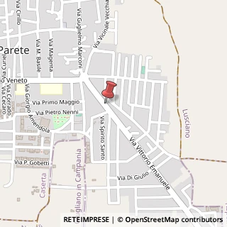 Mappa Via Vittorio Emanuele,  156, 81030 Parete, Caserta (Campania)