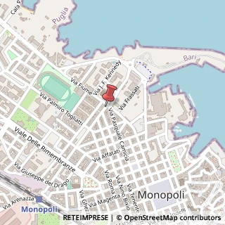 Mappa Via Luigi Finamore Pepe, 3, 70043 Monopoli, Bari (Puglia)