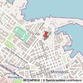 Mappa Via Beato Pier Giorgio Frassati, 3, 70043 Monopoli, Bari (Puglia)