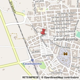 Mappa Via delle Fonti, 33, 70010 Casamassima, Bari (Puglia)