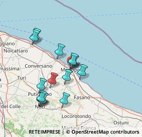 Mappa Via J. F. Kennedy, 70043 Monopoli BA, Italia (14.16467)