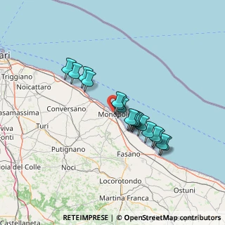 Mappa Via Fiume, 70043 Monopoli BA, Italia (11.95765)