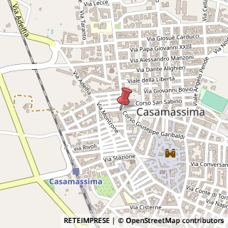 Mappa Corso Vittorio Emanuele, 58, 70010 Casamassima, Bari (Puglia)
