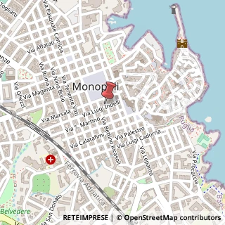 Mappa Via Urbano Rattazzi,  14, 70043 Monopoli, Bari (Puglia)