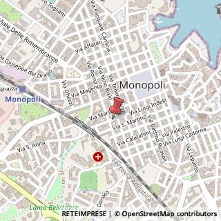 Mappa Via Luigi Indelli, 72, 70043 Monopoli, Bari (Puglia)