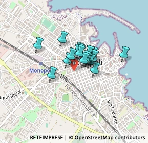 Mappa Via Bixio, 70043 Monopoli BA, Italia (0.2495)