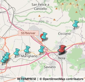 Mappa Localita' Boscofangone Centro Commerciale Vulcano Buono, 80035 Nola NA, Italia (5.60571)