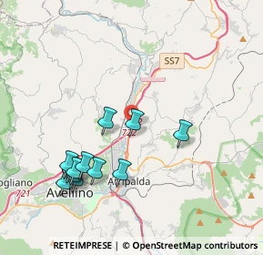 Mappa SS7, 83100 Avellino AV, Italia (4.38167)