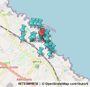 Mappa Via U. Bassi, 70043 Monopoli BA, Italia (0.535)