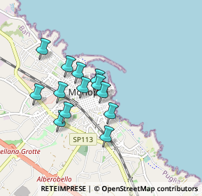 Mappa Via U. Bassi, 70043 Monopoli BA, Italia (0.76)