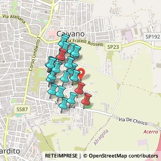 Mappa Via Tevere, 80023 Caivano NA, Italia (0.372)