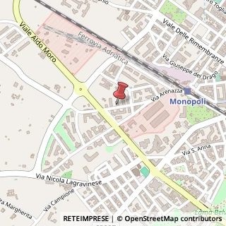 Mappa Via Baione, 21, 70043 Monopoli, Bari (Puglia)