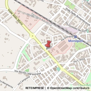 Mappa Viale Aldo Moro, 74, 70043 Monopoli, Bari (Puglia)