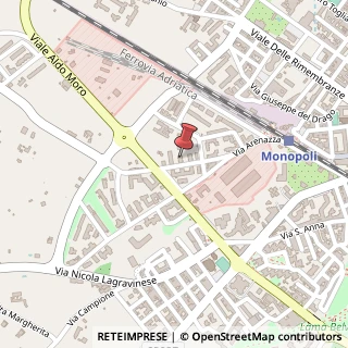 Mappa Via Baione, 25, 70043 Monopoli, Bari (Puglia)