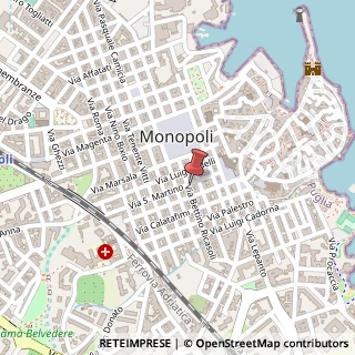 Mappa Via B. Ricasoli, 30, 70043 Monopoli, Bari (Puglia)