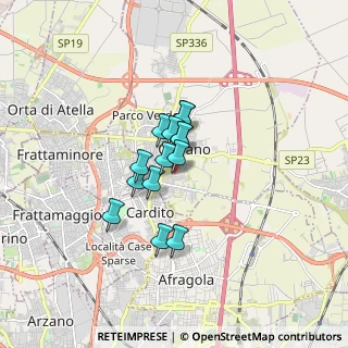 Mappa Via Ugo Foscolo, 80023 Caivano NA, Italia (1.08071)