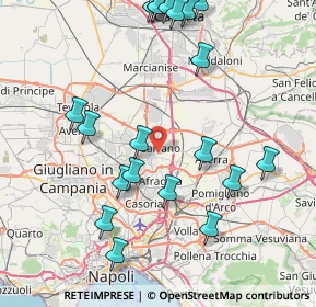 Mappa Via Ugo Foscolo, 80023 Caivano NA, Italia (10.1255)