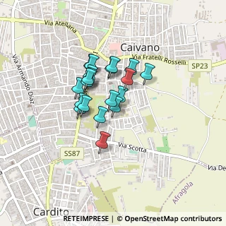 Mappa Via Ugo Foscolo, 80023 Caivano NA, Italia (0.3195)