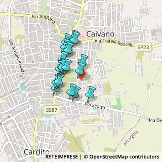 Mappa Via Ugo Foscolo, 80023 Caivano NA, Italia (0.3575)
