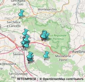 Mappa Via Paride Vetrano, 83022 Baiano AV, Italia (6.96263)