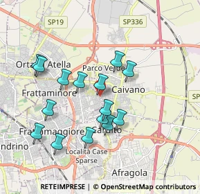 Mappa Via G. Rossini, 80023 Caivano NA, Italia (1.844)