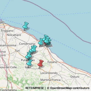 Mappa Viale delle Rimembranze, 70043 Monopoli BA, Italia (11.56917)