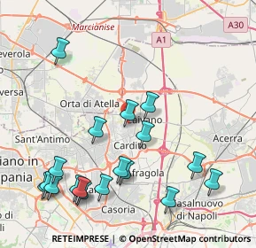 Mappa Via Pignatelli, 80023 Caivano NA, Italia (5.10667)