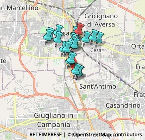 Mappa Via dei Glicini, 81031 Aversa CE, Italia (1.235)