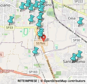 Mappa Via dei Glicini, 81031 Aversa CE, Italia (1.3635)