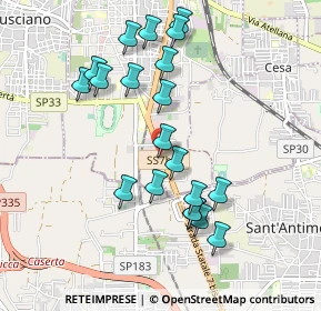 Mappa Via Antonio Gramsci, 81031 Aversa CE, Italia (1.0085)
