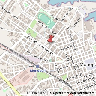 Mappa Via Generale Gabriele Pepe, 8, 70043 Monopoli, Bari (Puglia)