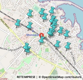 Mappa Via Serg. Corbacio Eustachio, 70043 Monopoli BA, Italia (0.4575)