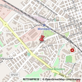Mappa Via Amleto Pesce, 11/A, 70043 Monopoli, Bari (Puglia)