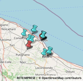 Mappa Via U. Rattazzi, 70043 Monopoli BA, Italia (8.1045)