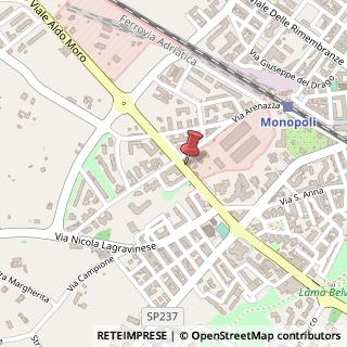 Mappa Viale Aldo Moro, 6717, 70043 Monopoli, Bari (Puglia)