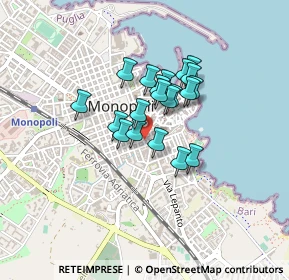 Mappa Via Luigi Cadorna, 70043 Monopoli BA, Italia (0.307)