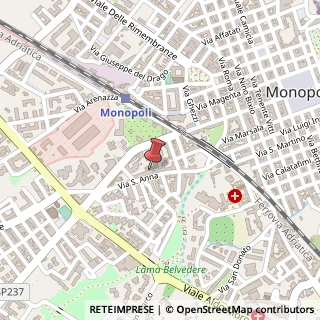 Mappa Via S. Anna, 73, 70043 Monopoli, Bari (Puglia)