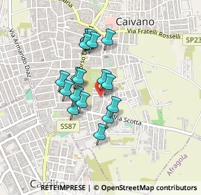 Mappa Via Bellini, 80023 Caivano NA, Italia (0.3755)