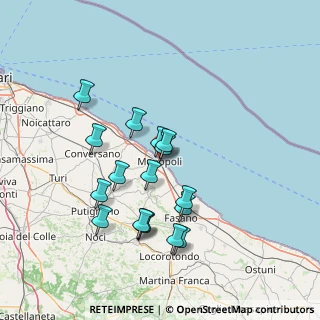 Mappa Via Conte di Torino, 70043 Monopoli BA, Italia (14.33882)