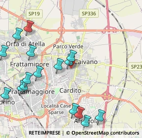 Mappa Via Giuseppe Garibaldi, 80023 Caivano NA, Italia (2.78375)